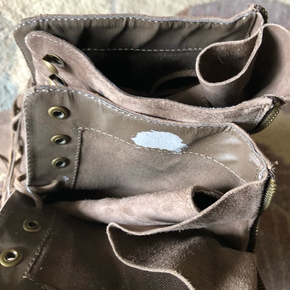 Steve Madden taupe Carnaby platform boots - Picture 5 of 8